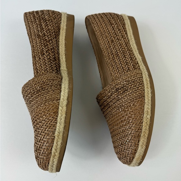 Paul Green Lori Espadrille Woven Flat Loafers Shoes Brown US 10 / UK 7.5 Suede - Picture 5 of 12